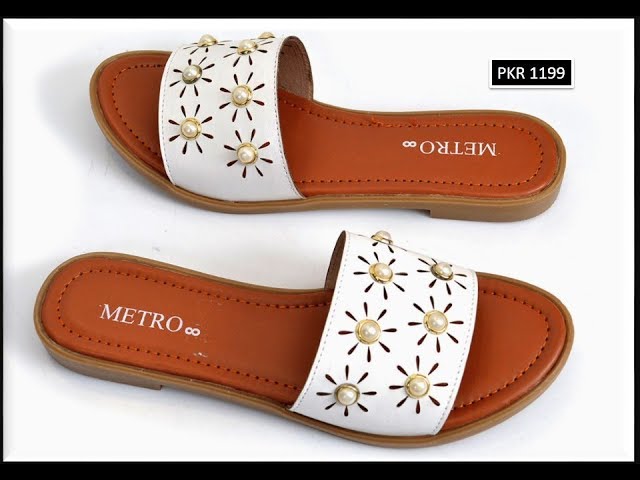 metro flat chappals