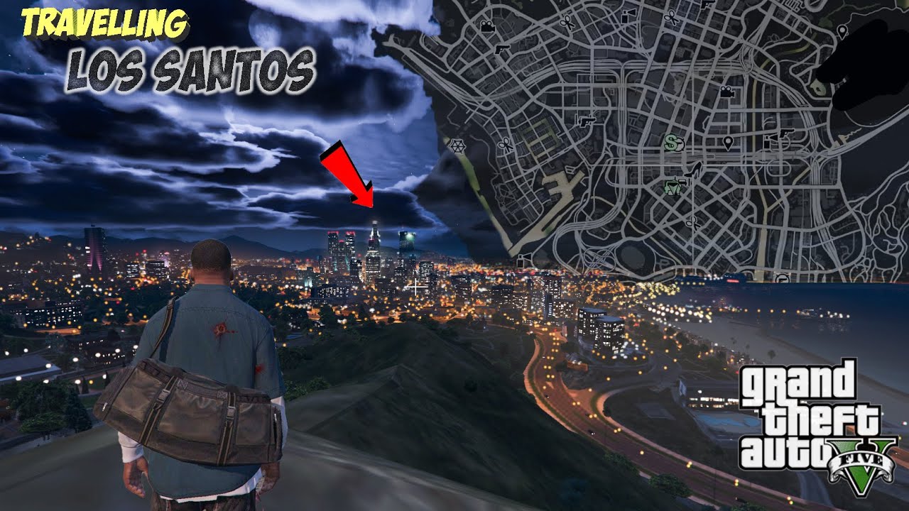 TRAVELLING WHOLE LOS SANTOS IN GTA 5 - YouTube