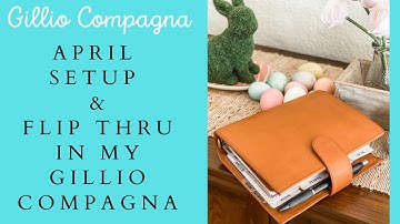 GILLIO GOLD COMPAGNA PERSONAL WIDE APRIL SETUP & FLIP THRU WITH FRANKLIN PLANNER COMPACT INSERTS
