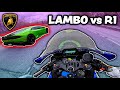 Lamborghini Races Girl on Yamaha R1 *IT GETS WILD* (Motovlog #3)