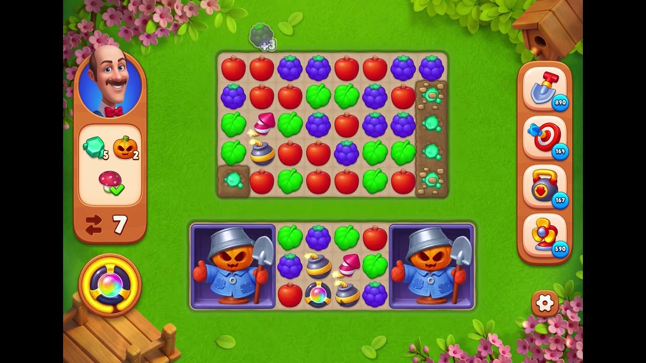 GardenScapes Level 16596 no boosters (2026) - YouTube