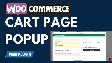 How To Make A WooCommerce Cart Page In Popup 2023