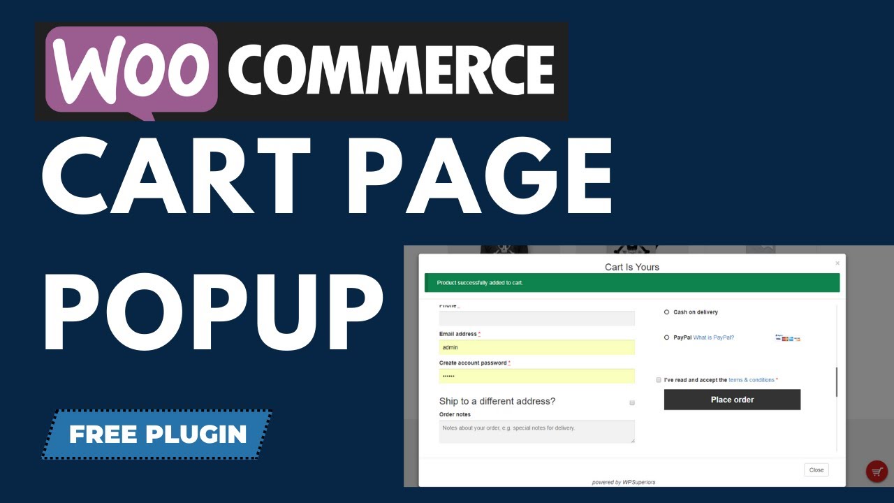 How To Make A WooCommerce Cart Page In Popup 2023 - YouTube