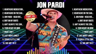 Jon Pardi Greatest Hits 2024 - Pop Music Mix - Top 10 Hits Of All Time