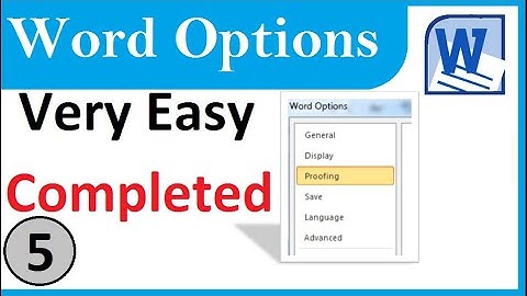 Ms Word 2010 Options Proofing tab end in pashto | winword 2010 Options Proofing tab end in Pashto