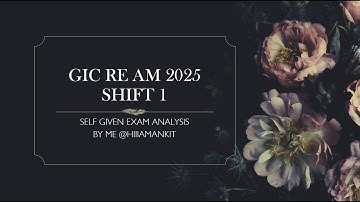 GIC Exam Analysis 2024 || GIC Re Exam 2024 || GIC 2024 Complete Exam Analysis |