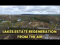 Lakes estate regeneration from the air  bonus footage 4424 miltonkeynes