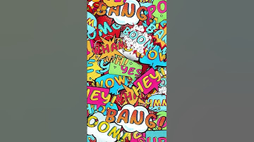 Pop Art Stickers Animation Loop