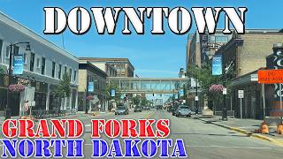 Grand Forks - North Dakota - 4K Downtown Drive
