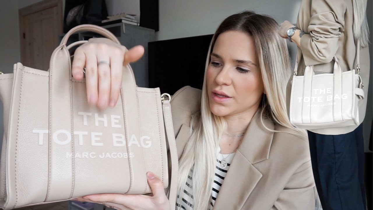 Marc Jacobs Mini Leather Traveler Tote Review I With Small Canvas Tote  Comparison 