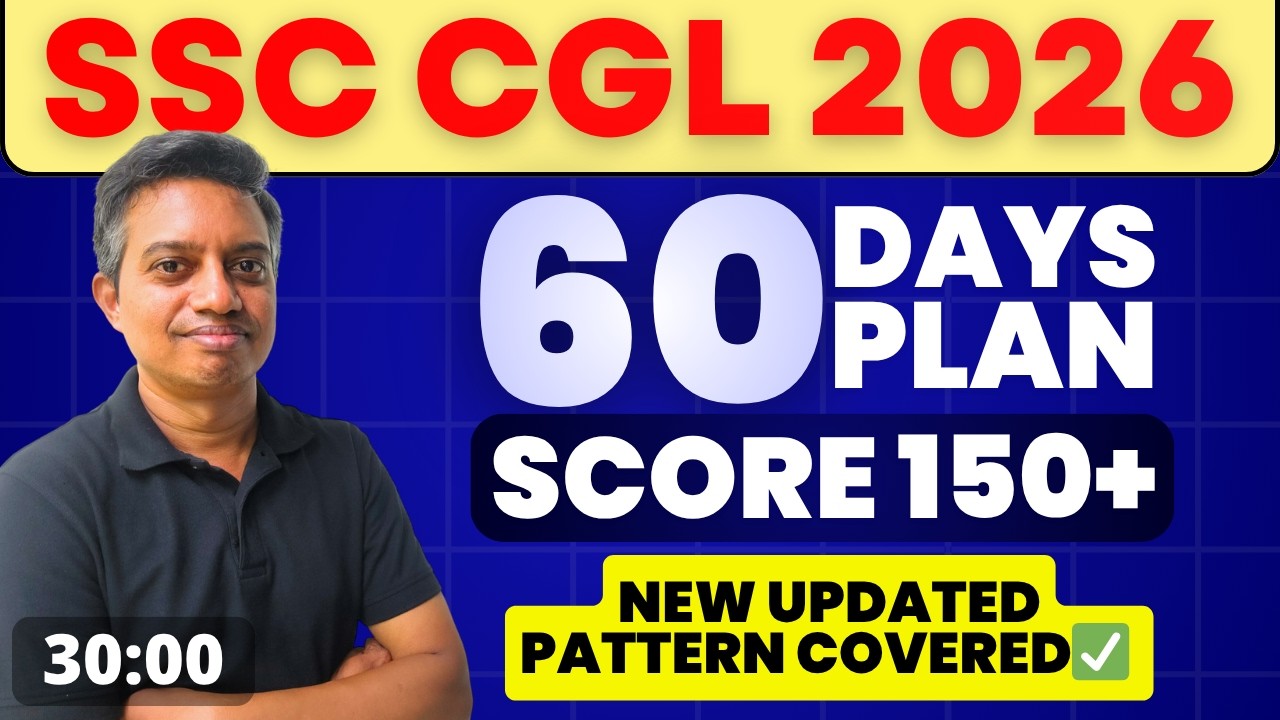 SSC CGL 2026 PREPARATION STRATEGY | HOW TO SCORE 150+ | BOOK LIST - YouTube