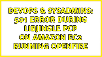 DevOps & SysAdmins: 501 Error during Libjingle PCP on Amazon EC2 running Openfire