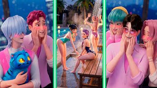 Top 5 Cute Reactionpool Time After The Concert Mystery Abby Jinu Baby Saja And Abby Kpopdh