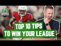 Fantasy Football 2021 - 10 Tips & Tricks to Win Your Fantasy Football League in 2021 - Ep. 1093