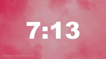 7 minutes 13 seconds [433 secs] clock timer countdown || Alarm Focus