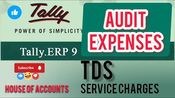 Audit or TDS service Charges in tally ERP 9