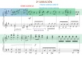 Happy Birthday Variaciones. Segunda variación. Estilo Clásico. Partitura y Análisis Musical.