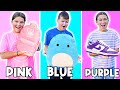 Download Lagu PURPLE VS PINK VS BLUE SHOPPING CHALLENGE!! | JKREW