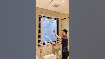 Rèm sáo nhựa phù hợp không gian phòng tắm #remcuadep #casa #thicongremcua #remsaogo #rem