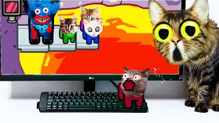 Cat & Cartoon Cat reaction to Family  Cat Cartoon Animation.