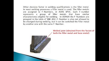 Understanding P-Number, F-Number and A-Number in ASME IX (Welding)