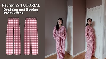 Pyjama Pants Sewing and Drafting Instructions ✏️ | Step by step tutorial
