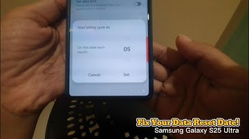 How to Set Billing Cycle & Data Warning on Samsung Galaxy S25 Ultra