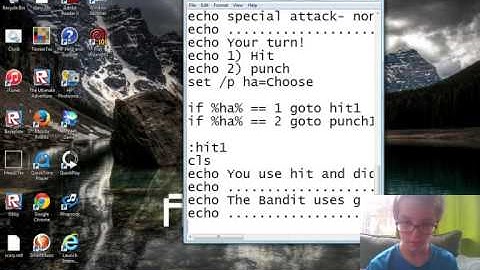 How To Make A Fighting Game In Notepad Part 2