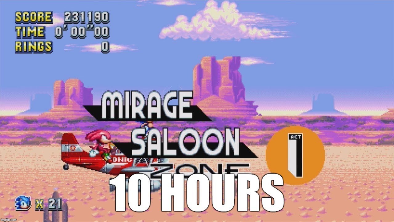 Sonic Mania - Mirage Saloon Zone Act 1 Extended (10 Hours)