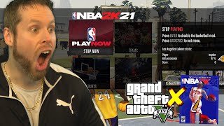 They actually made NBA 2K21 in GTA 5