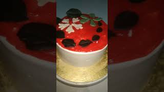 chocolate cake decoration  with piping jelly food recipe viral reels cake shorts