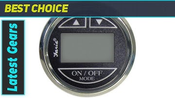 Faria 13751 Chesapeake Black Depth Sounder with In-Hull Transducer | The Ultimate Depth