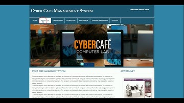 Cyber Cafe Management System | PHP and MySQL Project Source Code | PHP MySQL CRUD Project