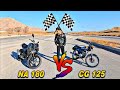 درگ هیجان انگیز هوندا 125 تقویتی SYM NA 180 VS 