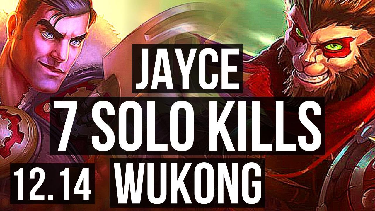 JAYCE vs WUKONG (TOP) | 7 solo kills, 1200+ games, 1.4M mastery | NA Master | 12.14