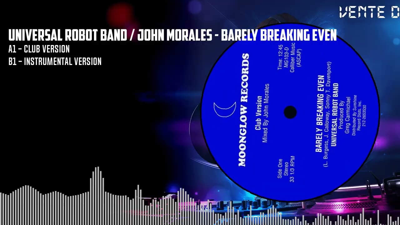 Universal Robot Band / John Morales - Barely Breaking Even [BLACK