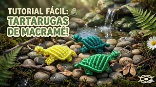Como fazer Tartaruga de Macramê (Fácil e Passo a Passo) Técnica de Relevo
