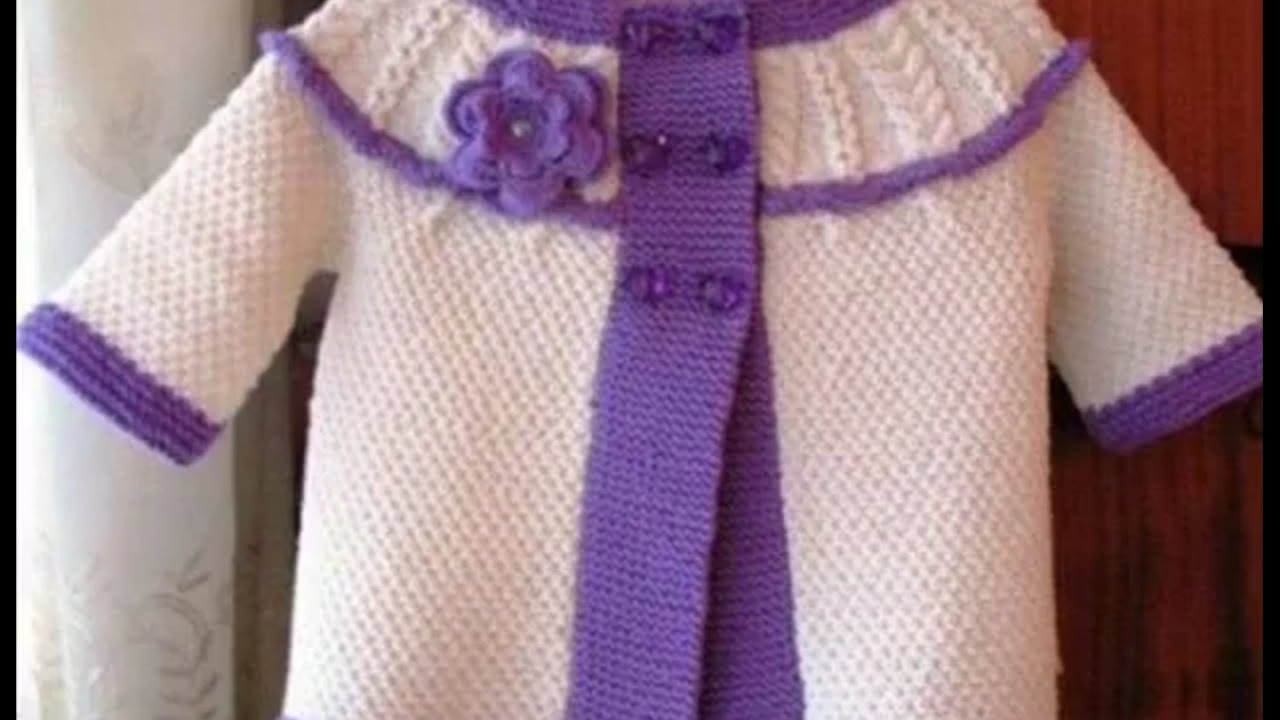 Latest Two Colour woolen sweater design in Hindi for kids or baby