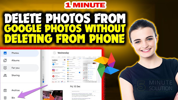 How to delete photos from google photos without deleting from phone iphone