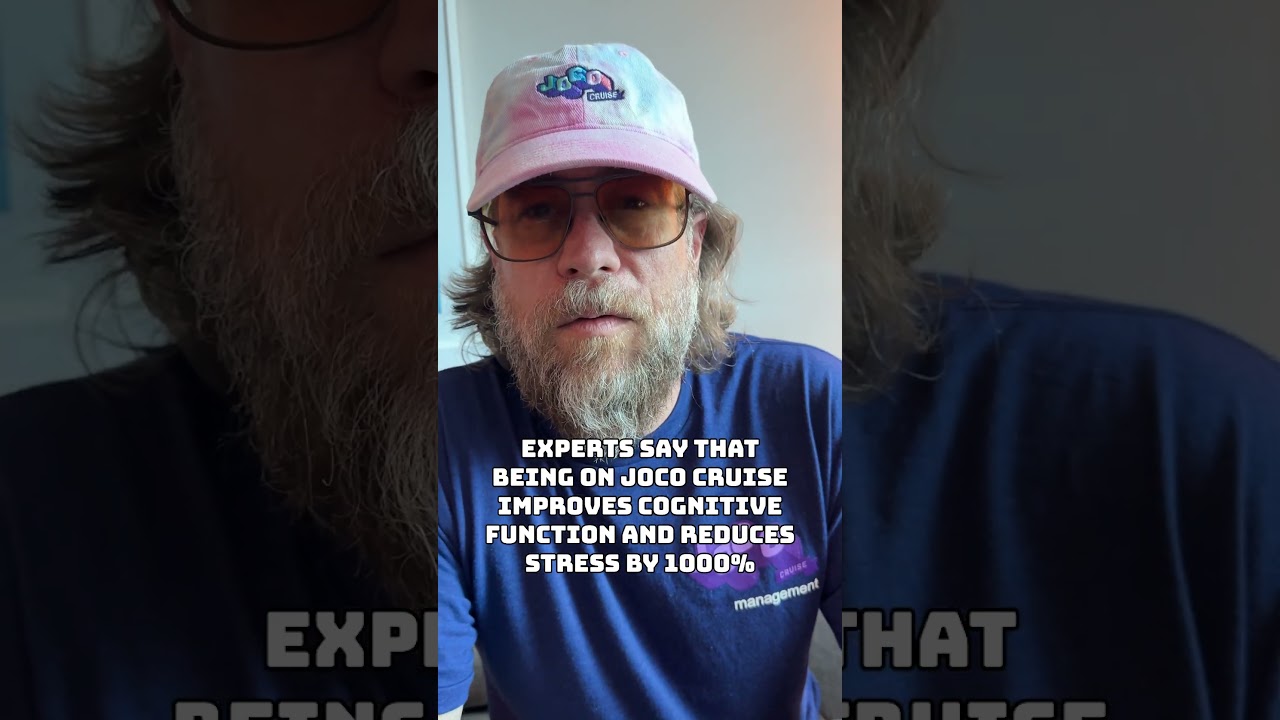 Experts* say that being on JoCo Cruise improves cognitive function and reduces stress by 1000%