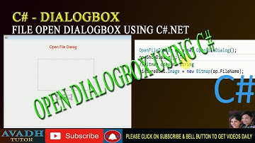 how to make open file dialog box in c#.net | save file dialog box in c#.net | c# tutorial
