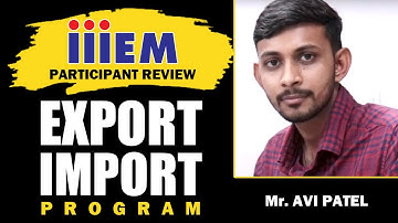 Meet Avi Patel : The Project Pragati Student | Feedback on Practical Export Import Training