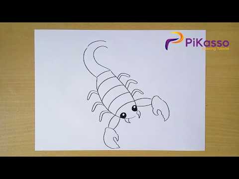 How to Draw a Scorpion easy step
