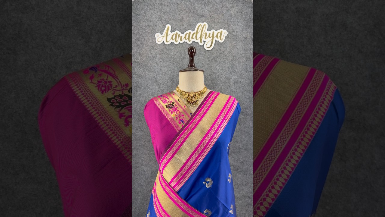 Traditional Paithani Kadiyal Border Saree