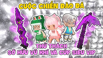 MINI GAME,CUỘC CHIẾN ĐÀO ĐÁ NOOB HANI NÂNG CẤP CÚP TÍM VÀ KIẾM HỦY DIỆT SIÊU VIP TRONG MINIWORLD??