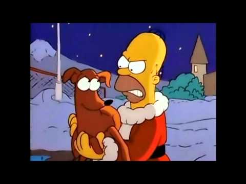 Los Simpsons adoptan al Ayudante de Santa Claus