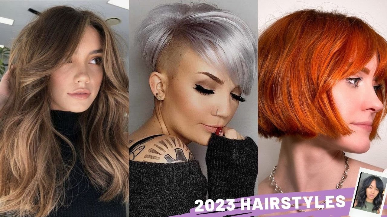 Hot 2023 Hair Trends - Curtain Bangs, Layered Hair, Blunt Bob, Undercuts &  More - YouTube
