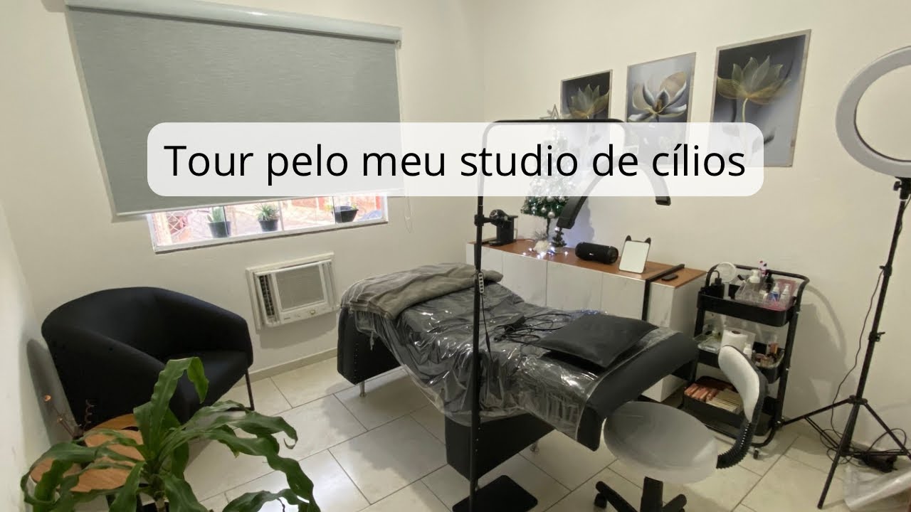 TOUR PELO MEU STUDIO DE CÍLIOS LASH DESIGNER EM CASA / DECORAÇÃO DE NATAL