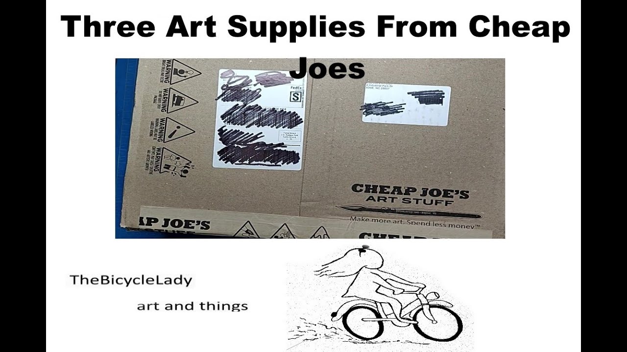 Three art supplies that I recently received from Cheap Joe's. YouTube