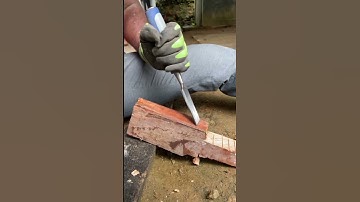 Cutting Wooden Mallet with Chisel 🔨 | Chisel Wood Craft DIY